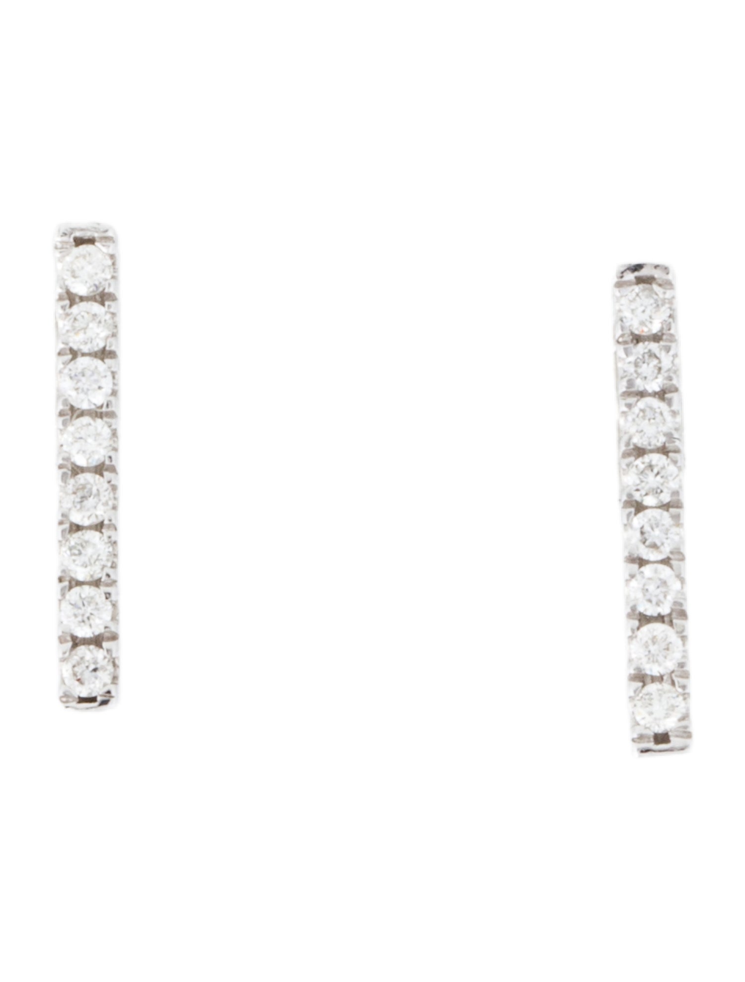 Earrings 14K Diamond Bar Stud