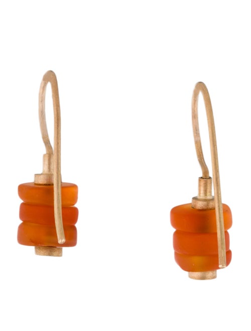 Earrings 14K Carnelian Drop Earrings