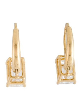 Earrings 18K 6.04ctw Lab-Grown Diamond Prong Set Drop Earrings