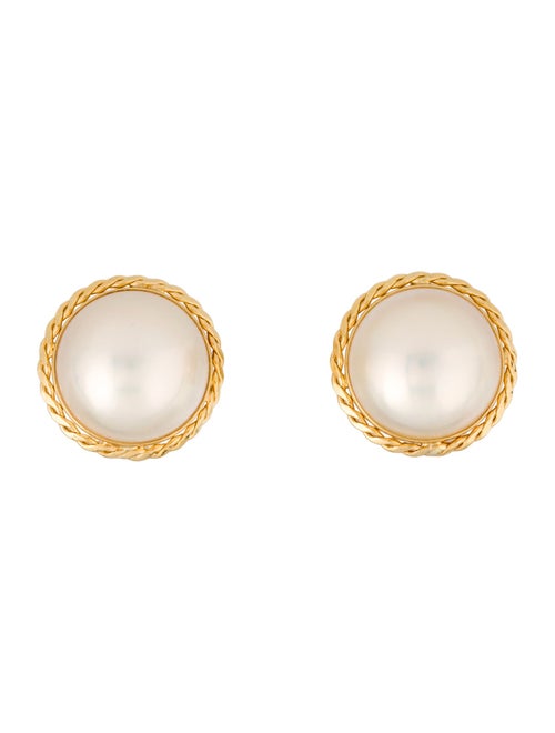 Earrings 18K Mabé Pearl Clip-On Earrings