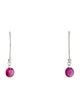 Earrings 14K Ruby Drop Earrings