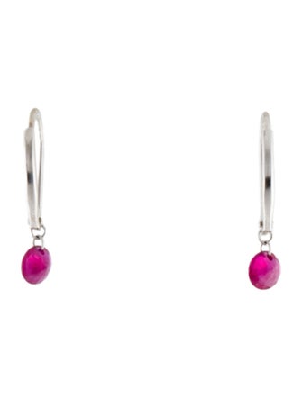 Earrings 14K Ruby Drop Earrings