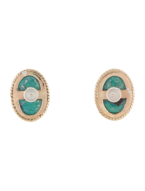 Earrings 14K Turquoise Stud Earrings