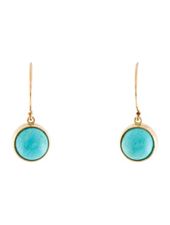 Earrings 14K Turquoise Drop Earrings
