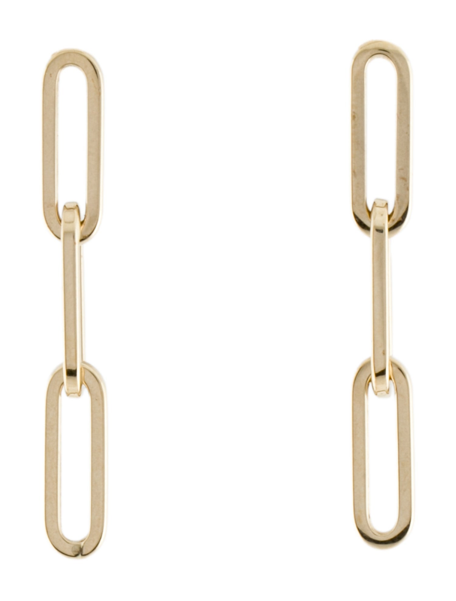 Earrings 14K Chain Drop Earrings