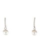 Earrings 14K Pearl & Diamond Drop Earrings