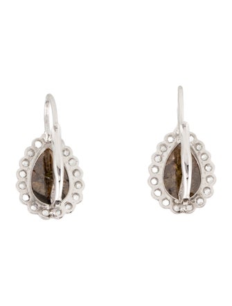 Earrings Platinum Diamond Dangle Earrings