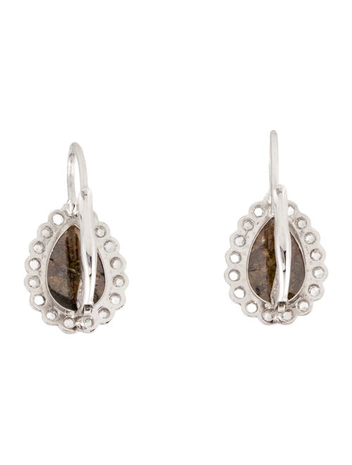 Earrings Platinum Diamond Dangle Earrings