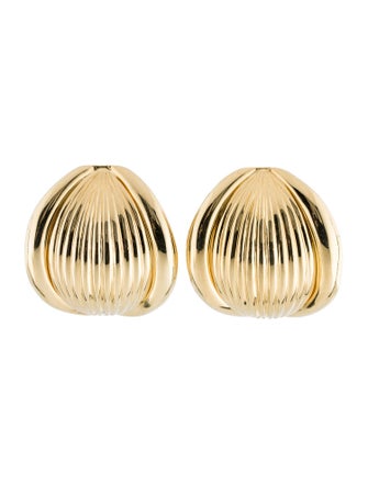 Earrings  18K Dome Earclips