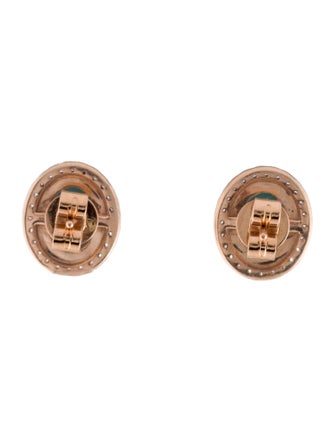 Earrings Yael 18K Turquoise & Diamond Stud Earrings