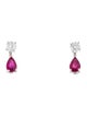 Earrings 14K Ruby & Diamond Convertible Earrings