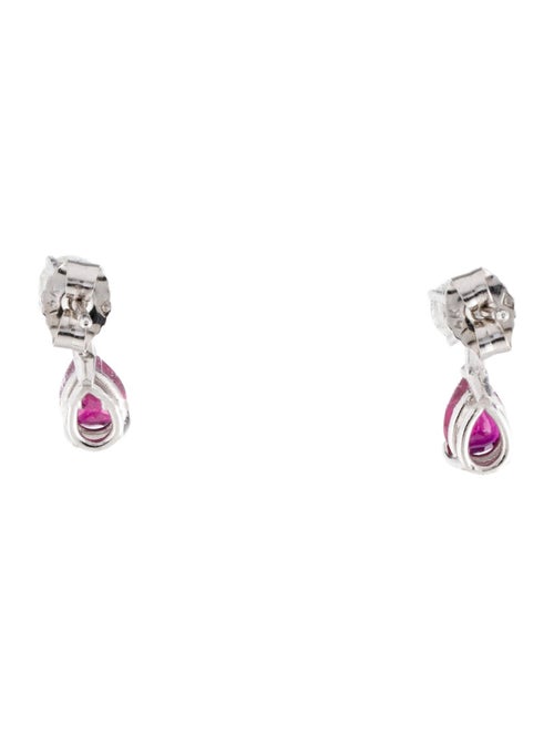 Earrings 14K Ruby & Diamond Convertible Earrings