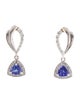 Earrings 14K 1.20ctw Tanzanite & Diamond Drop Earrings