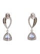 Earrings 14K 1.20ctw Tanzanite & Diamond Drop Earrings