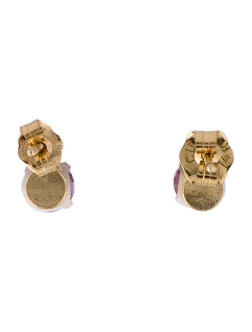 Earrings 14K Ruby & Diamond Stud Earrings