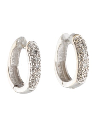 Earrings 14K Diamond Huggie Earrings