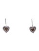 Earrings 14K Diamond Heart Drop Earrings
