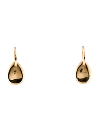 Earrings 14K Composite Turquoise & Diamond Earrings