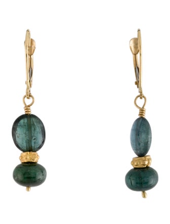 Earrings 18K Tourmaline Drop Earrings
