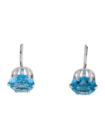 Earrings 14K 7.94ctw Topaz Drop Earrings