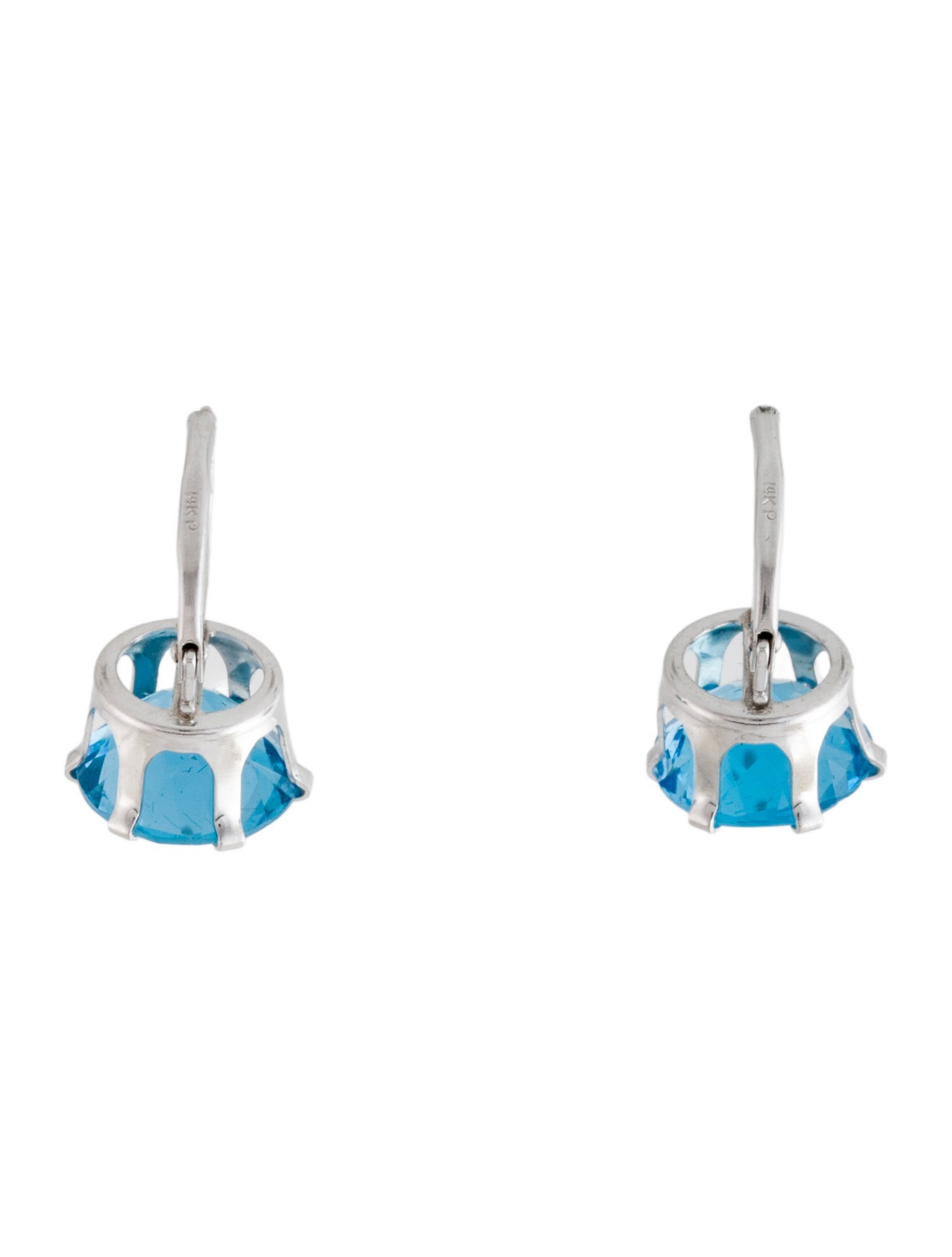 Earrings 14K 7.94ctw Topaz Drop Earrings