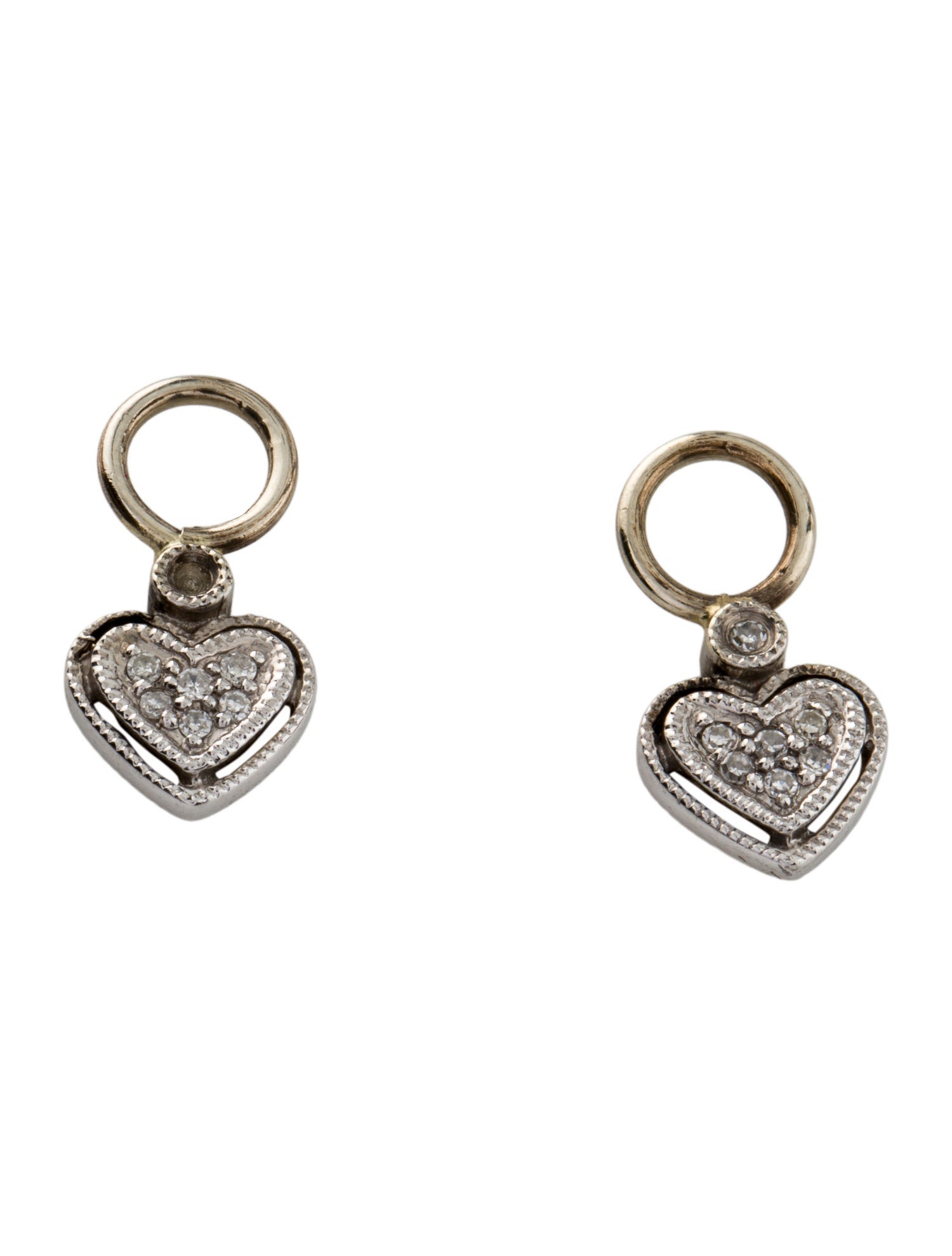 Earrings Diamond Heart Earrings Enhancers