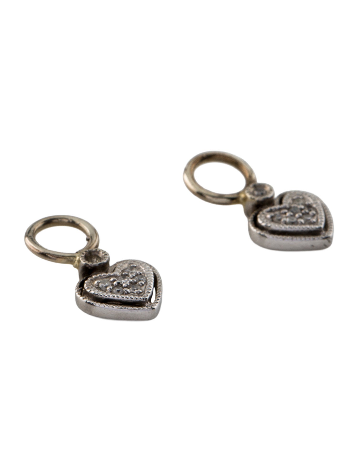 Earrings Diamond Heart Earrings Enhancers