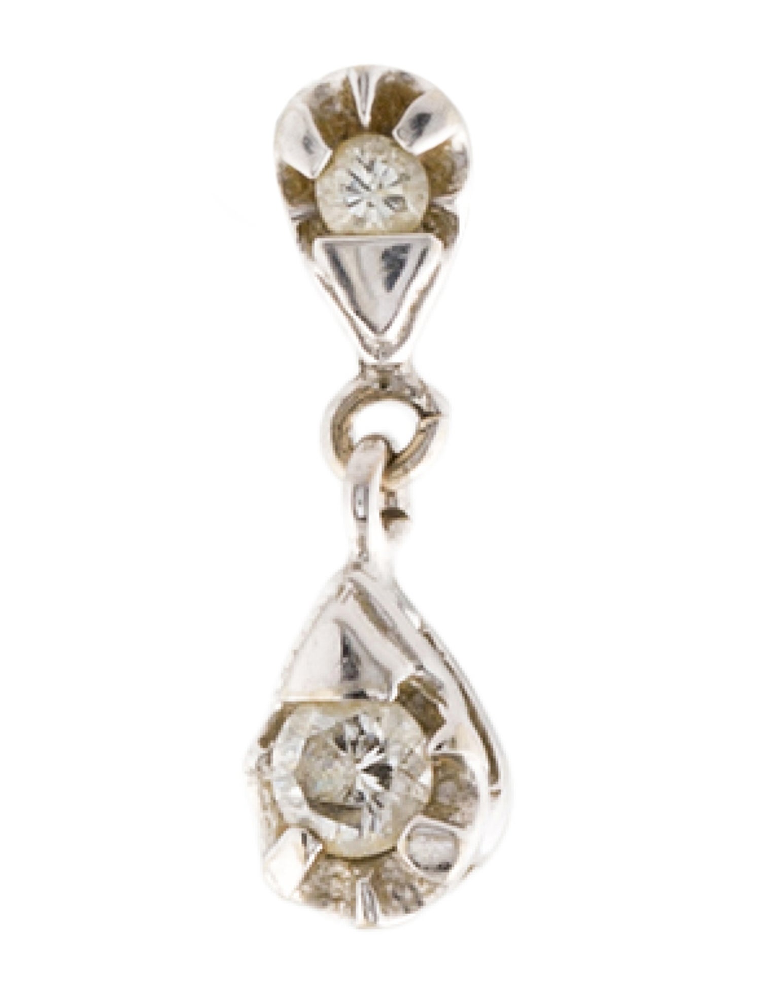 Earrings 14K Diamond Single Drop Earring