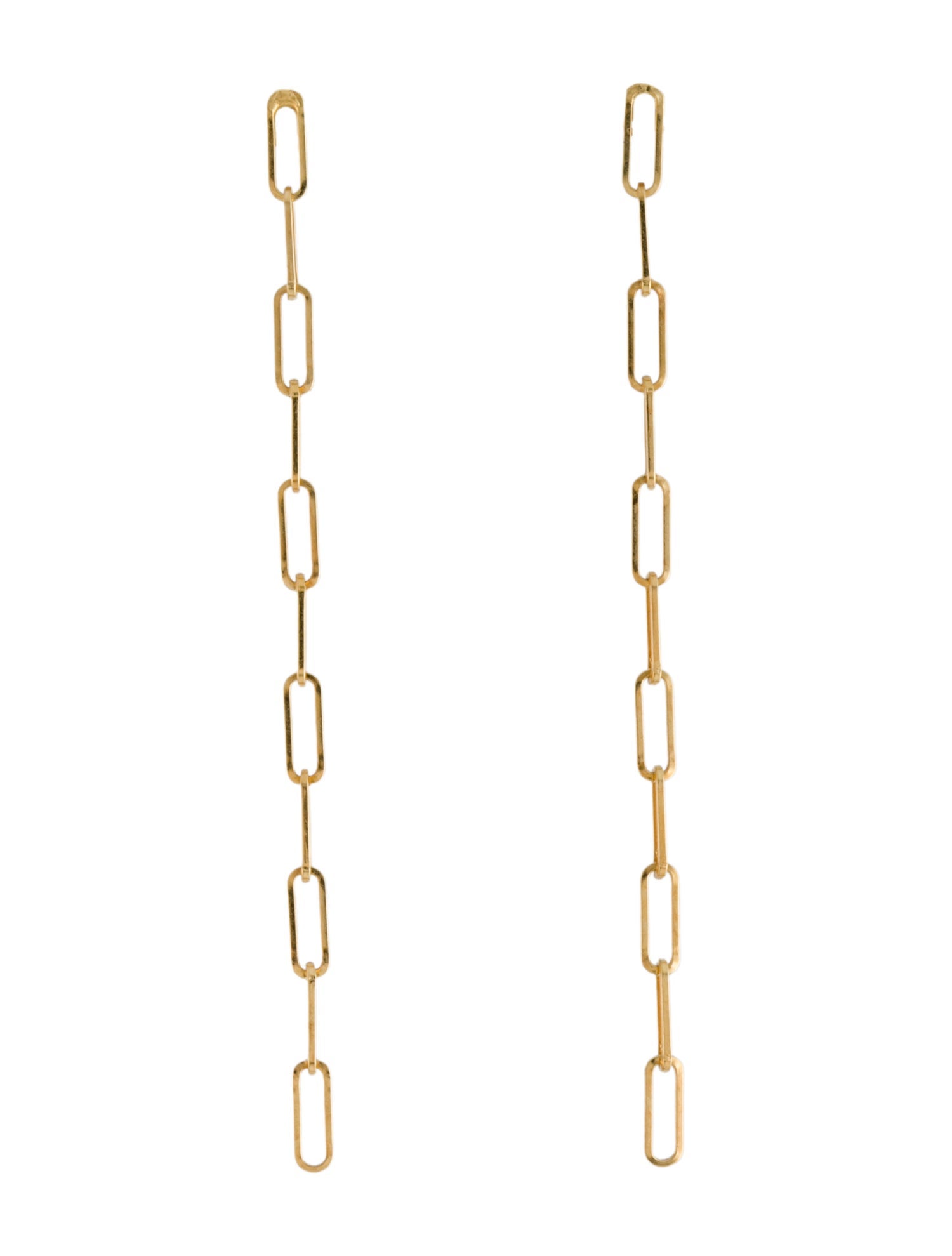 Earrings 14K Chain Drop Earrings