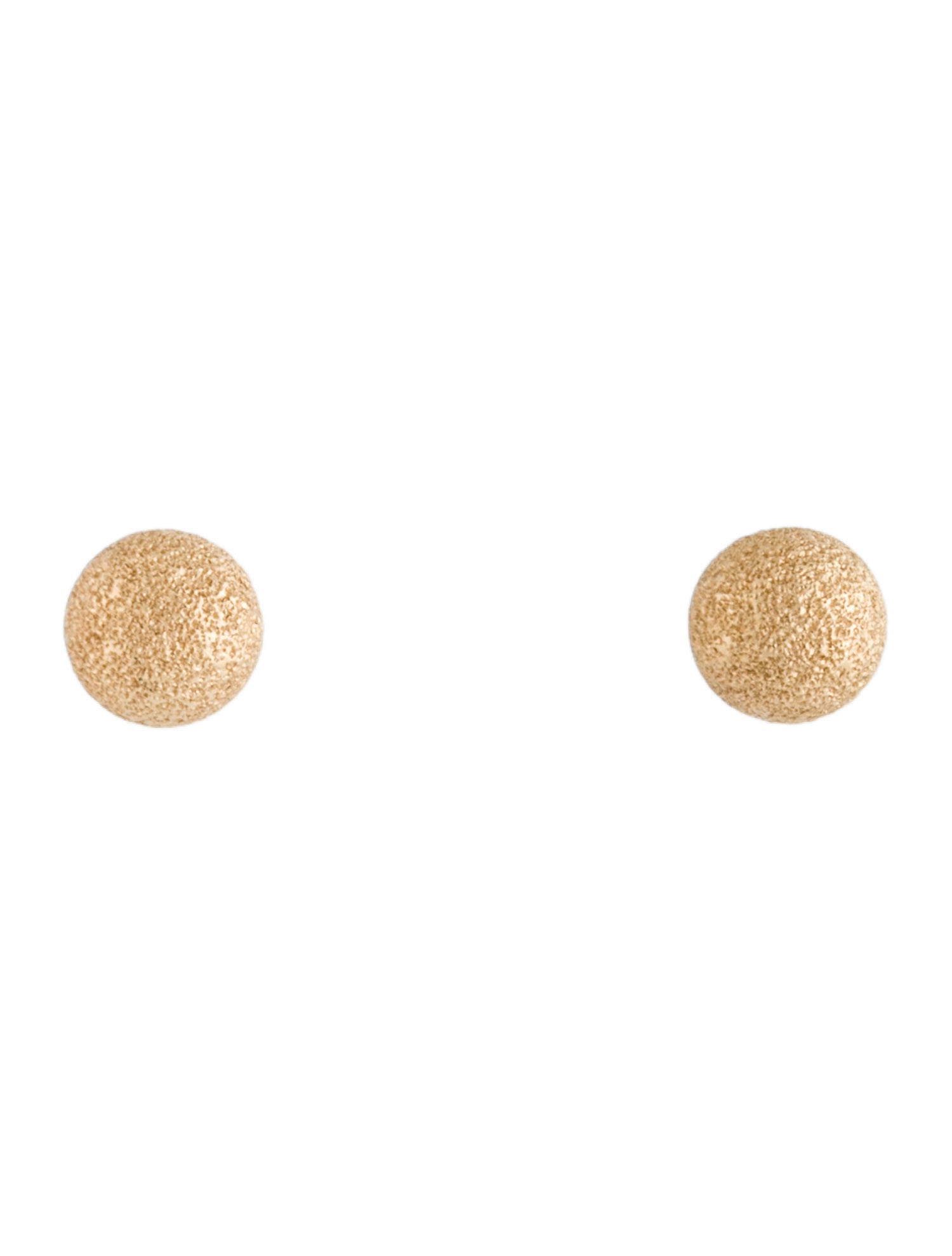 Earrings 14K Textured Ball Stud Earrings
