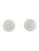 Earrings 14K 9.82ctw Jadeite Dome Stud Earrings