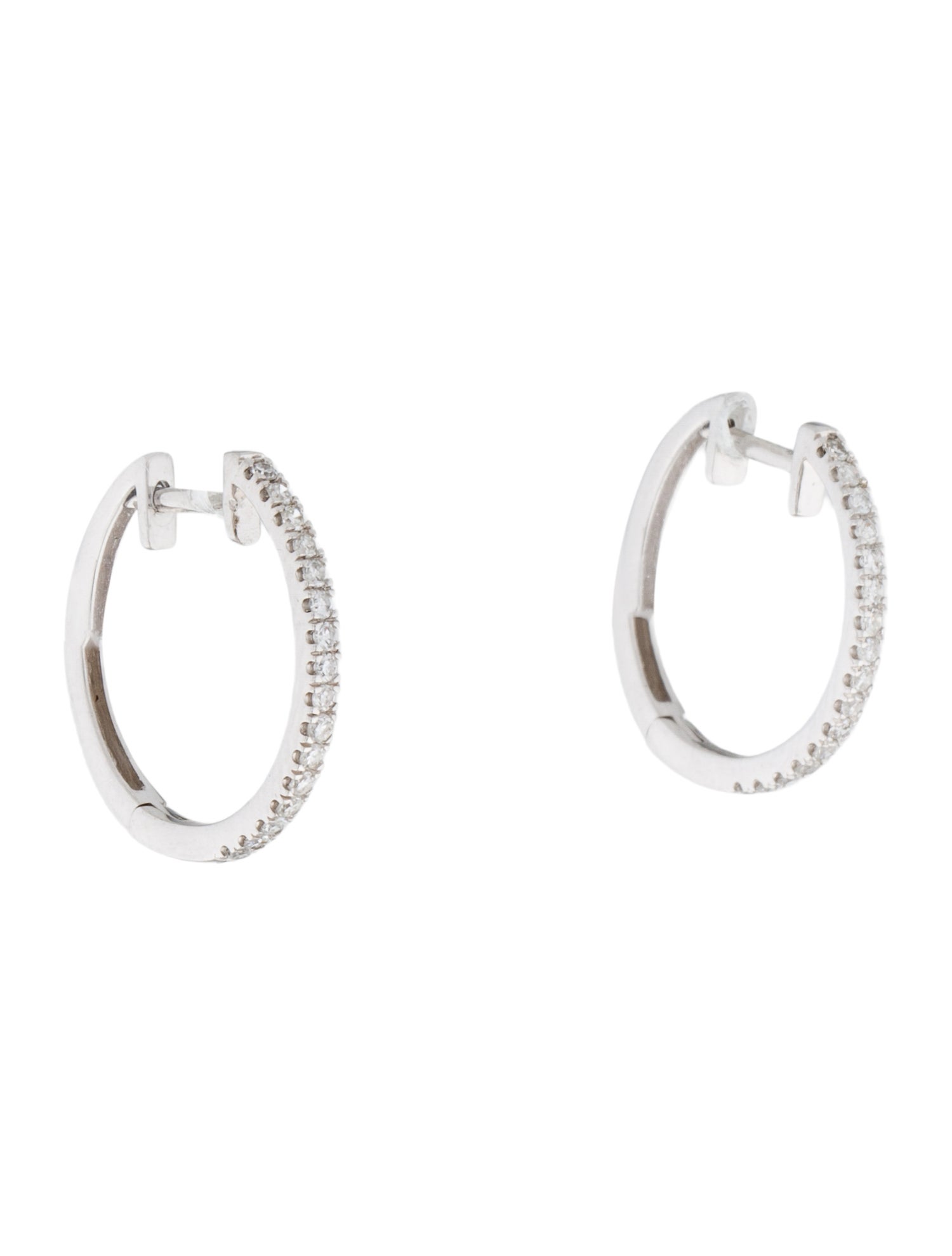 Earrings 14K Diamond Pavé Hoop Earring