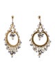 Earrings 10K Pearl & Iolite Drop Earrings