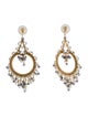 Earrings 10K Pearl & Iolite Drop Earrings