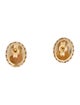Earrings 14K Shell Cameo Stud Earrings