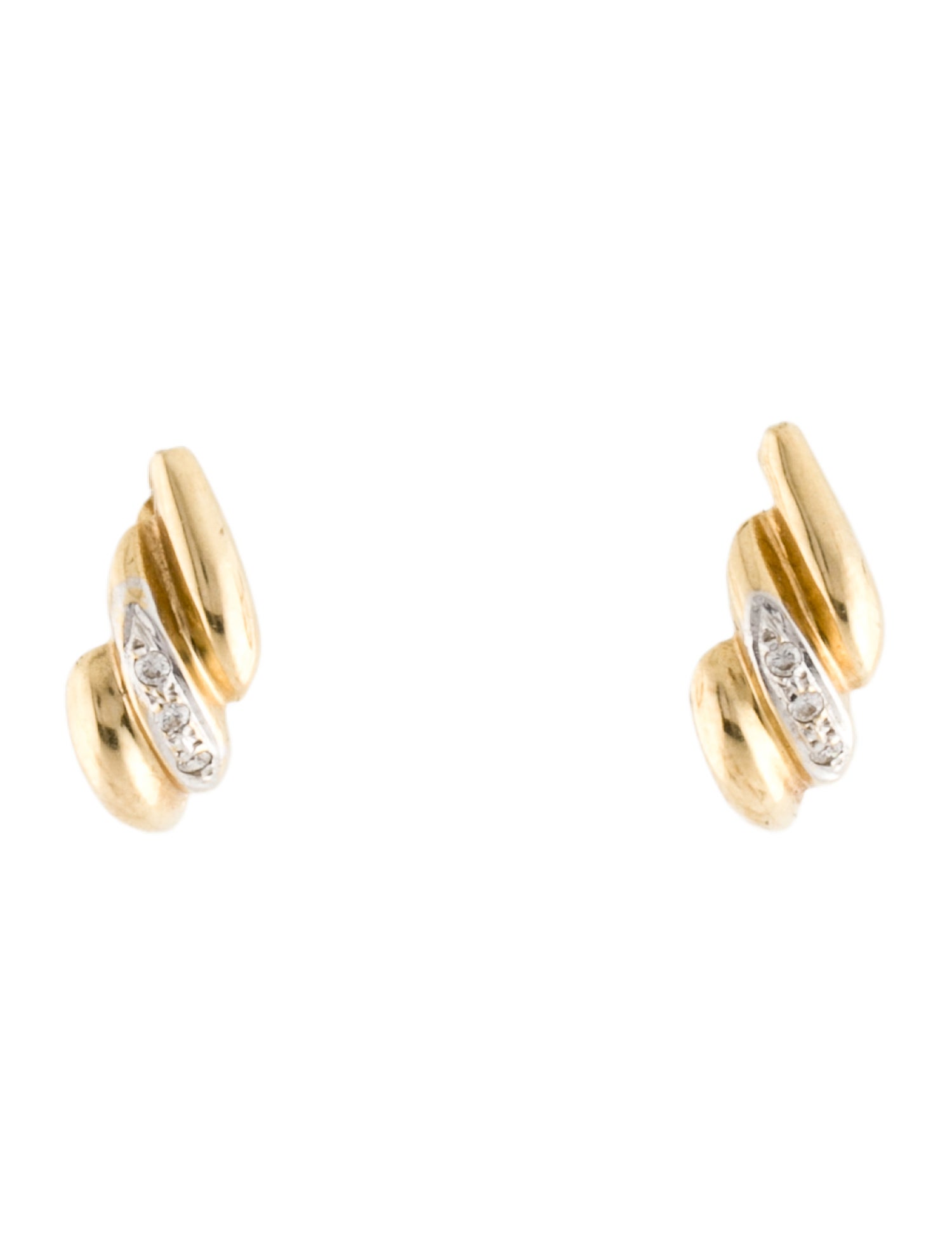 Earrings 14K Diamond Huggie