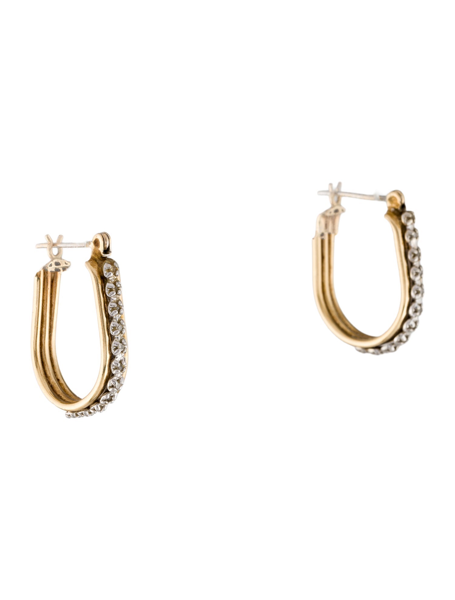 Earrings 14K Diamond Hoop