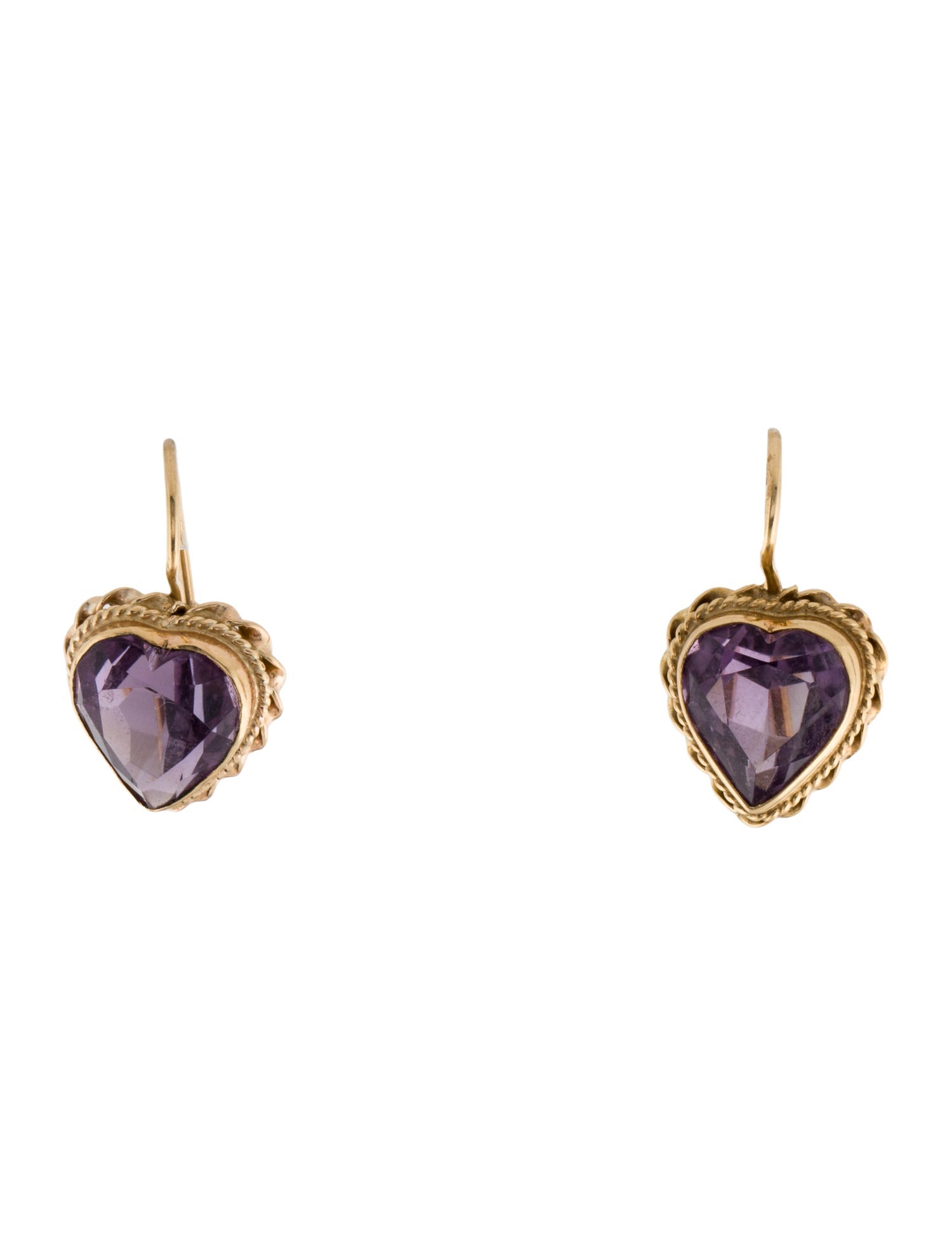 Earrings 14K Amethyst Drop