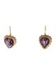 Earrings 14K Amethyst Drop Earrings