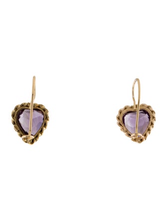 Earrings 14K Amethyst Drop Earrings
