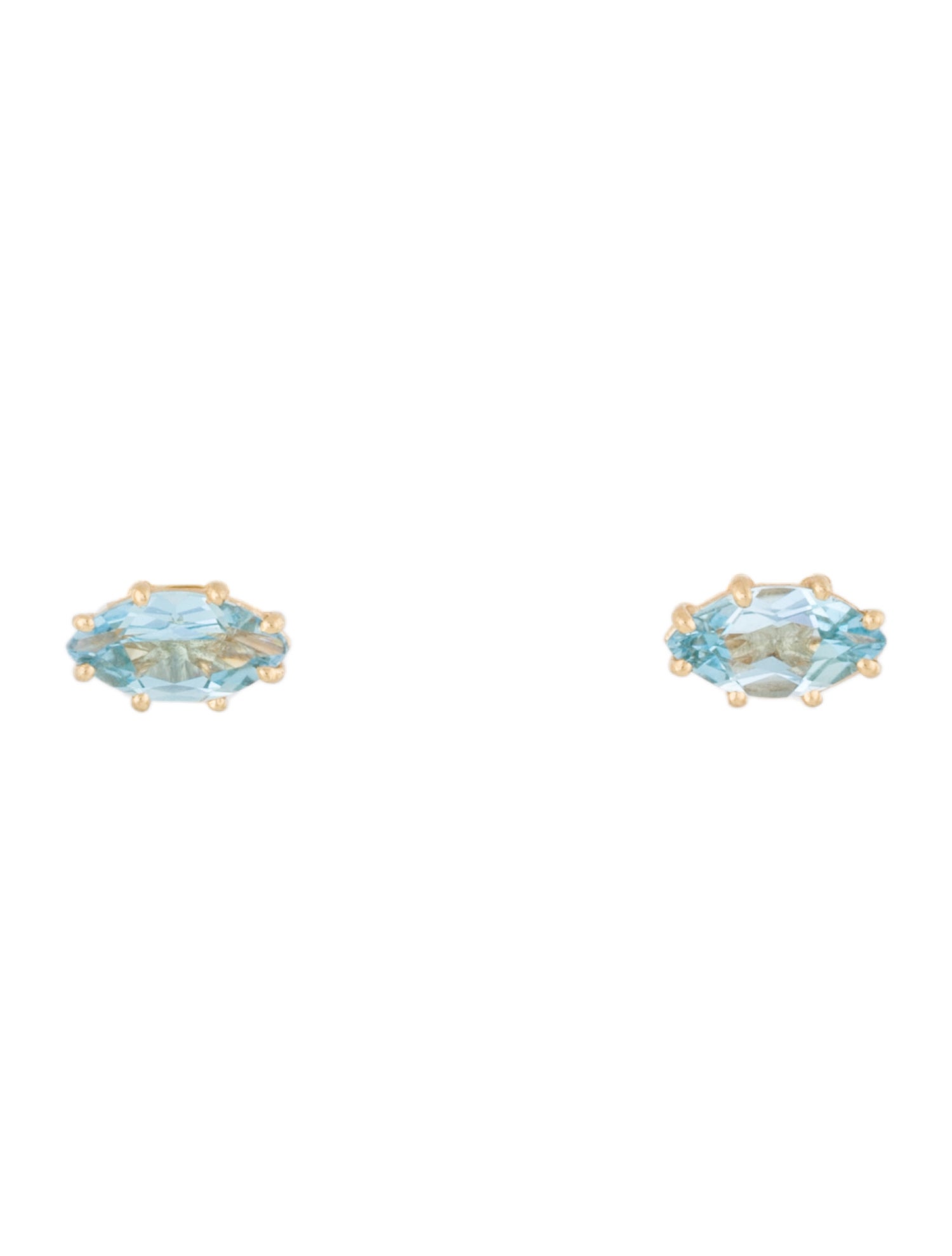 Earrings 14K 2.80ctw Topaz Stud