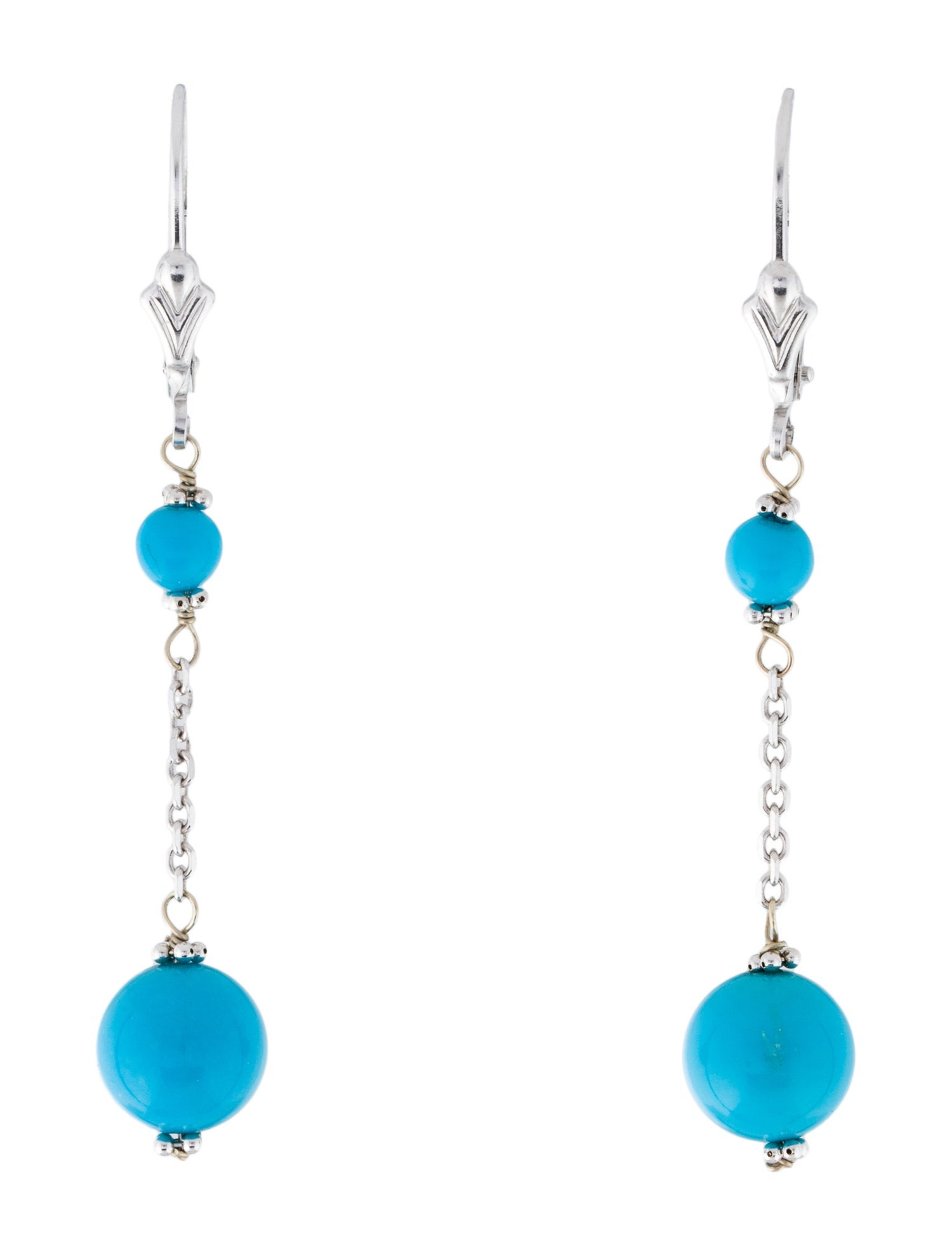 Earrings 14K Turquoise Drop Earrings