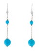 Earrings 14K Turquoise Drop Earrings