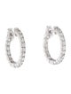 Earrings 14K 1.60ctw Diamond Inside-Out Hoop Earrings