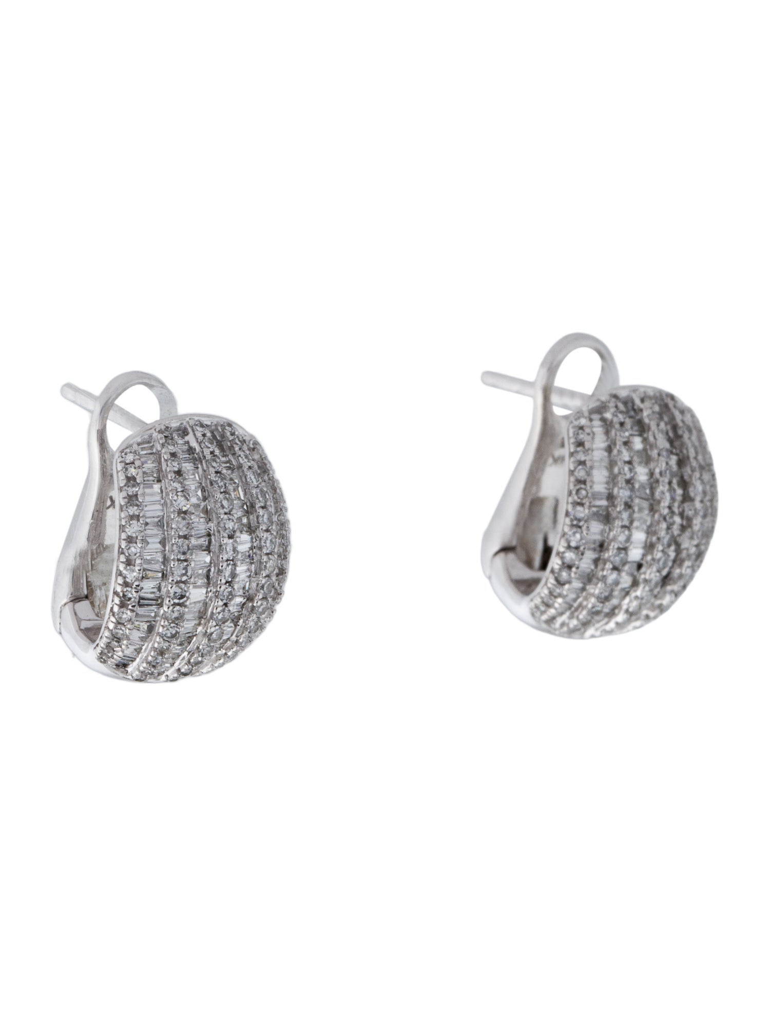 Earrings 14K 1.13ctw Diamond Earclips