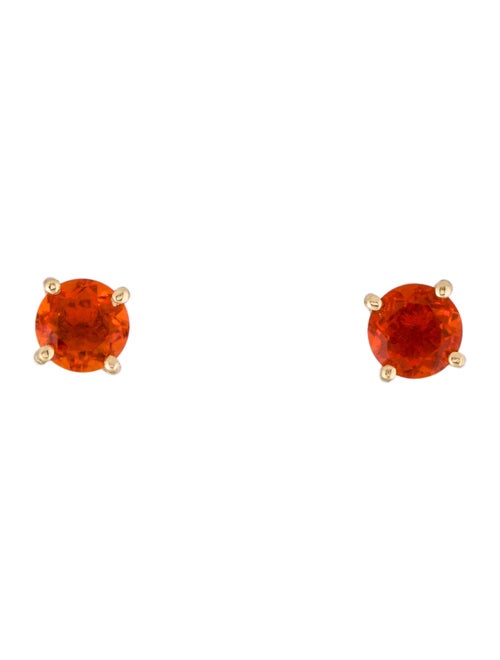 Earrings 14K Fire Opal Stud Earrings