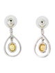 Earrings Spark Creations 18K 2.18ctw Sapphire & Diamond Drop Earrings