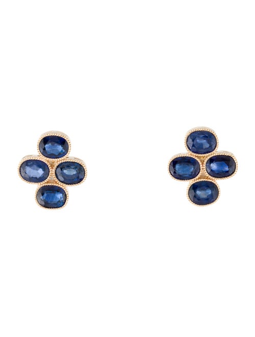 Earrings 14K 2.80ctw Sapphire Stud Earrings