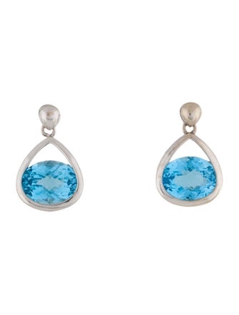 Earrings 14K Topaz Single Drop Earring