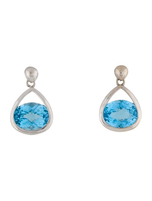 Earrings 14K Topaz Single Drop Earring